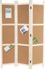 A three-panel folding screen with corkboard surfaces, used to display notes and pictures. Produktbild-Vorschau