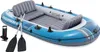 INTEX Schlauchboot Set Excursion 4 mit Motor Paddeln Pumpe Produktbild-Vorschau 3