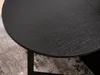 A close-up view of the textured black surface of a round table. Náhľad obrázku produktu