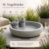 XL Vogeltränke mit Deko-Vögeln Ø34 cm – Vogelbad & Produktbild-Vorschau 2