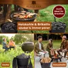 BLACK OAK Ascheeimer STROMBOLI 20L schwarz mit Deckel & Produktbild-Vorschau 6