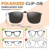 Occhiali da sole polarizzati a clip UV400 antiriflesso Anteprima dell’immagine prodotto 3