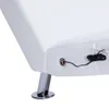 vidaXL Massage-Chaiselongue mit Kissen Weiß Kunstleder Produktbild-Vorschau 7