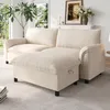 Merax Cloud Sofa 3-Sitzer, Modulares Ecksofa Mit Produktbild-Vorschau 5