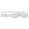 vidaXL 8 tlg. Garten Lounge Set Massivholz Kiefer Weiß - Produktbild-Vorschau 3