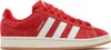 A single red Adidas Campus sneaker shown from the side. Produktbild-Vorschau