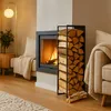 Relaxdays – regál na dřevo, nástěnná montáž, rozměry: 75 x Náhled obrázku produktu 3