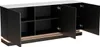 Sideboard mit 3 Türen - Mit LED-Beleuchtung - MDF - Schwarz Produktbild-Vorschau 5