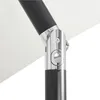 A close-up view of the joint mechanism of a black and silver umbrella pole. Produktbild-Vorschau