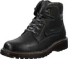 A single black leather boot is shown against a white background. Produktbild-Vorschau