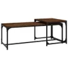 vidaXL Salontafels, 2 stuks, bruin, eikenlook, houtvezel Productafbeelding-voorbeeld 1
