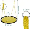 Balançoire-nid Relaxdays, balançoire suspendue ronde, pour Voir les images du produit 4