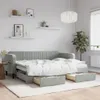 VidaXL 3197104, sofa rozkładana, Szary, Pianka, Metal, Podgląd zdjęcia produktu 2