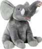 A stuffed elephant toy is shown sitting against a white background. Produktbild-Vorschau