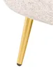 BELIANI Sessel Beige aus Stoff mit Goldenen Beinen Produktbild-Vorschau 7