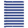 vidaXL Balkon-Sichtschutz Weiß und Blau 120x600 cm Produktbild-Vorschau 9