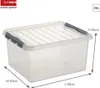 Sunware Q-Line Storage Box 36L przezroczysty/szary Podgląd zdjęcia produktu 12
