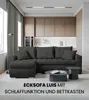 BroMARKT Ecksofa LUIS Schlaffunktion Bettkasten L-Form Produktbild-Vorschau 2