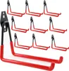 10x Nástěnný hák rovný 19cm nářadí garážové zahradní Náhled obrázku produktu 1