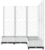 vidaXL Sadzarka z kratką Biała 120x120x121,5 cm PP Podgląd zdjęcia produktu 5