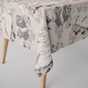 SCHÖNER LEBEN. Tischdecke Skifahrer Winterlandschaft natur Produktbild-Vorschau 1