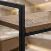 Relaxdays Wandplank, 2 planken, handdoekhouder, metaal & Productafbeelding-voorbeeld 8