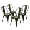 Lot de 8 chaises de salle à manger empilables en métal, Voir les images du produit 6