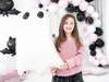 Folienballon Gespenst 48x68cm weiß schwarz Produktbild-Vorschau 2