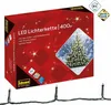 The image shows the packaging of an LED light chain, with a Christmas tree illuminated by lights depicted on the box. Produktbild-Vorschau
