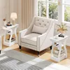 Lot de 2 tables d'appoint COSTWAY, table basse à 3 niveaux Voir les images du produit 7