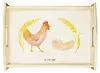 Mr. & Mrs. Panda Servier Tablett Huhn Stolz - Vintage - Produktbild-Vorschau 1