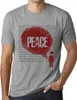 Herren Grafik T-Shirt Gedanken Frieden – Thoughts Peace – Produktbild-Vorschau 1