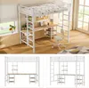 Lit mezzanine avec bureau 90 x 200 cm, blanc – Lit Voir les images du produit 5