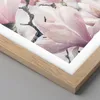 Gerahmtes Poster - Rahmen in heller Eiche - Magnolie Blumen Produktbild-Vorschau 2