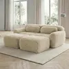 Canapé moelleux « Boneless Cloud » avec 2 poufs, canapé-lit Voir les images du produit 1
