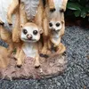 Gartenfigur Erdmännchen Figur Familie mit Kinder 38 cm Produktbild-Vorschau 2