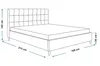 Polsterbett LUX RIO mit Kopfteil, 160 x 200 cm, Doppelbett Produktbild-Vorschau 3