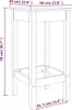vidaXL Barstühle 2 Stk. Schwarz 40x40x78 cm Massivholz Produktbild-Vorschau 7