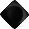 A black square plate is shown from a top-down diagonal angle against a white background. Náhled obrázku produktu