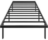 HOMCOM Bettgestell 90x200cm Metallbett 35,5cm Hohe Produktbild-Vorschau 1