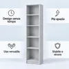 SELO Libreria moderna 50 x 31 x 183 cm – Grigio cenere – 5 Anteprima dell’immagine prodotto 6