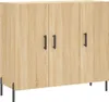 vidaXL Sideboard Sonoma-Eiche 90x34x80 cm Holzwerkstoff Produktbild-Vorschau 2