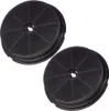 Two circular charcoal filters for a kitchen range hood, shown against a white background. Produktbild-Vorschau