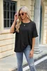 ASKSA Damen T-Shirt Sommer Kurzarm Oversized Rundhals Produktbild-Vorschau 5