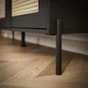 VIENNA 3D breite Vitrine mit Wiener Geflecht, Schwarz + Produktbild-Vorschau 4
