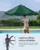 SONGMICS Sonnenschirm Ø300 cm UPF 50+ beidseitig um 30° Produktbild-Vorschau 3