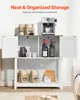 A coffee bar cabinet filled with coffee-related items and wine bottles. Produktbild-Vorschau