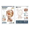 3D puzzle Svítící globus, ROKR, Dřevo, 180 dílků Náhled obrázku produktu 9