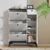 MERAX Schuhschrank mit 3 Klappen Schuhregal mit Tür und Produktbild-Vorschau 4