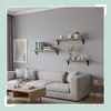 Relaxdays Wandregal Set, 3 Größen: 30/ 35/ 40 cm Breite, Produktbild-Vorschau 3